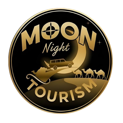 Red Rajasthan Illustrative Desert Safari Travel Logo